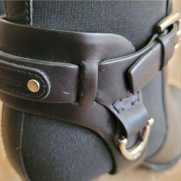 Ralph Lauren Collection Black Meadow Ankle Boots Booties - size EU 37.5 / US 7.5 - Picture 11 of 16